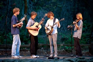 The band performs for the Old Grove Festival at the amphitheater in Armstrong Woods, Guerneville